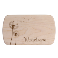Frühstücksbrettchen Pusteblume mit Wunschnamen Frühstücksbrettchen Pusteblume mit Wunschnamen