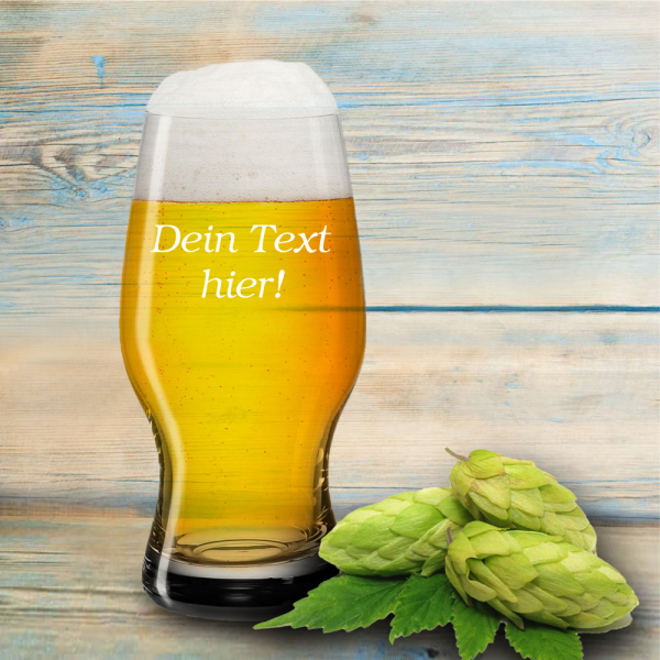 Craft-beer-glas 330 ml mit Deinem Wunschtext