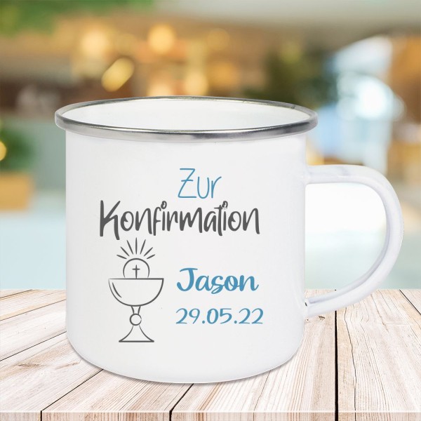 personalisierte Tasse zur Konfirmation