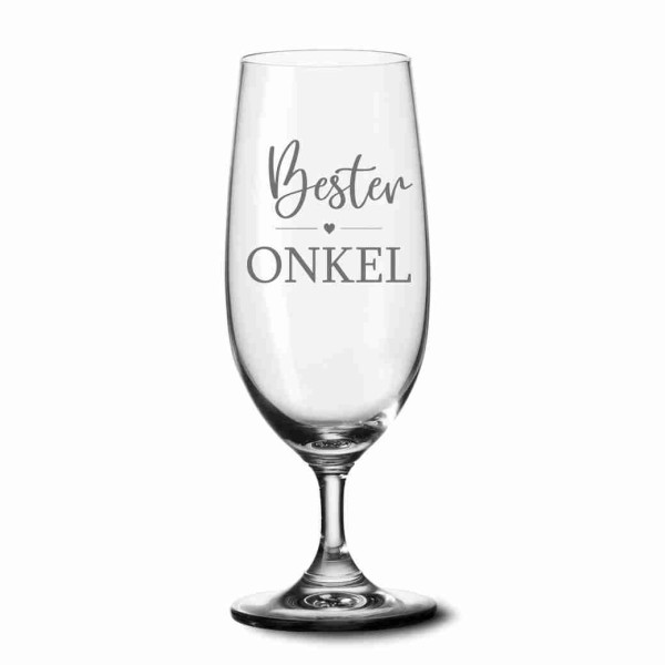 Bierglas mit Gravur Bester Onkel