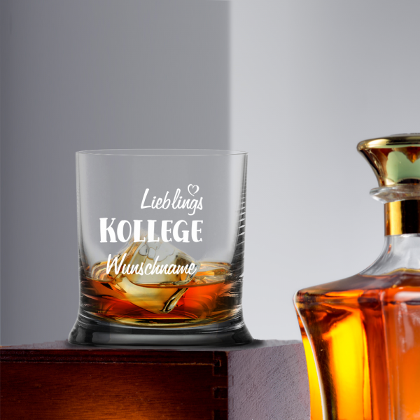 Whiskyglas Lieblings-Kollege mit Namen