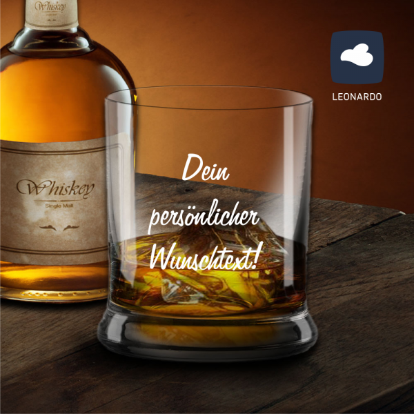 Whiskyglas mit deinem Wunschtext 