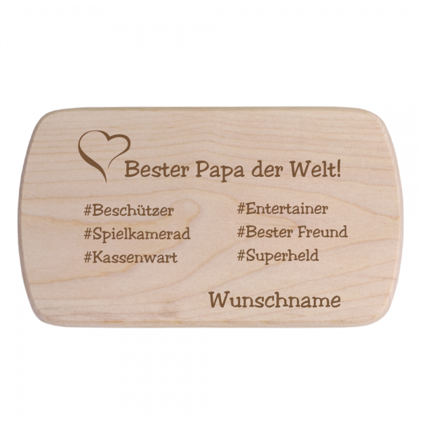 Frühstücksbrettchen Bester Papa #