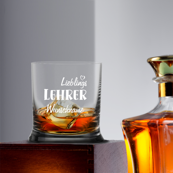 Whiskyglas Lieblings-Lehrer mit Namen