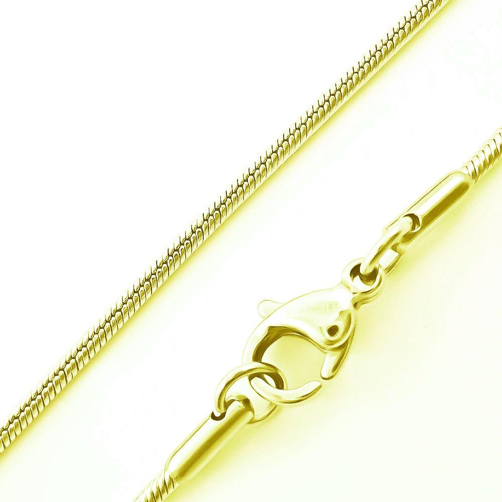 1,5 mm Schlangenkette gold 50 cm  - Onlineshop Trendgravur