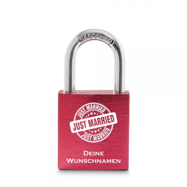 Liebesschloss just married rot