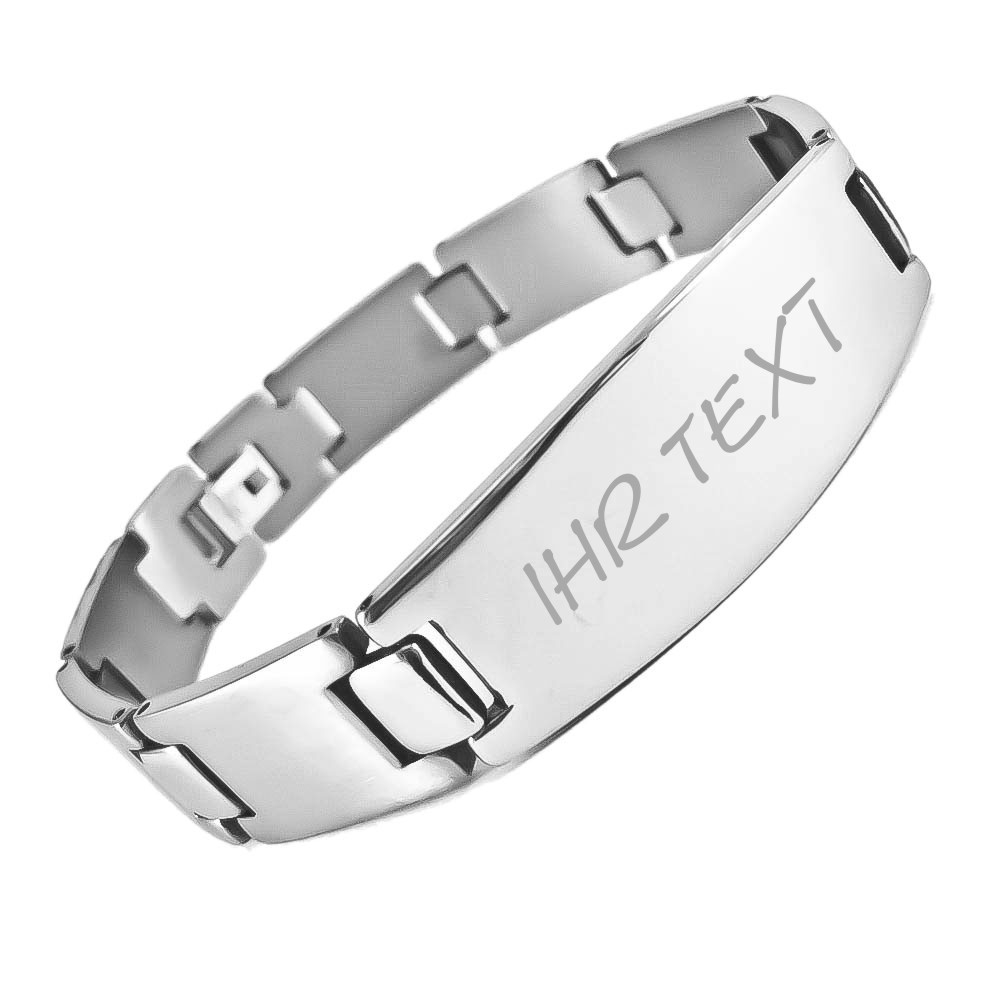 Armband mit Gravur Edelstahl AG 077  - Onlineshop Trendgravur
