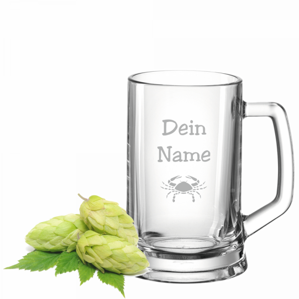 Bierkrug 0,3l mit Deinem Wunschtext
