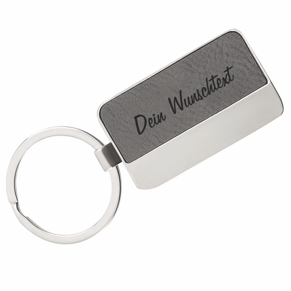 Moderner Schlüsselanhänger mit Gravur  - Onlineshop Trendgravur