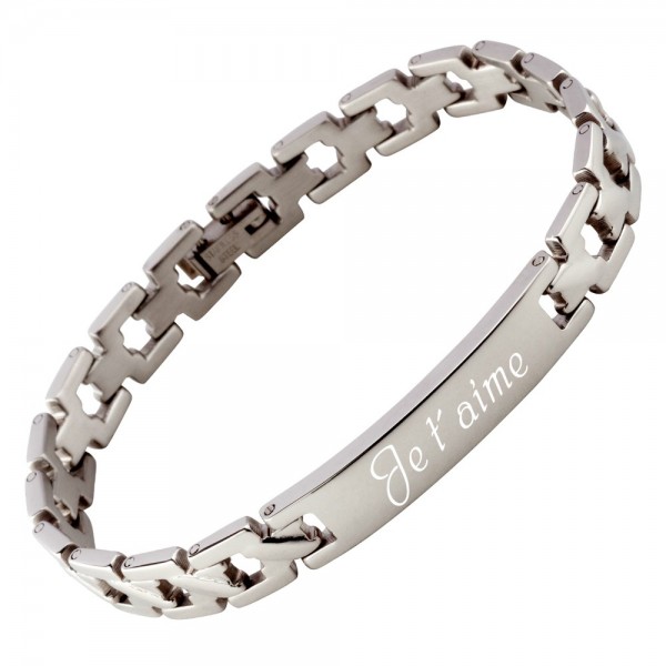 Armband mit Gravur Edelstahl AG-035