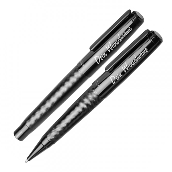 Schreibset Gloss mit Gravur