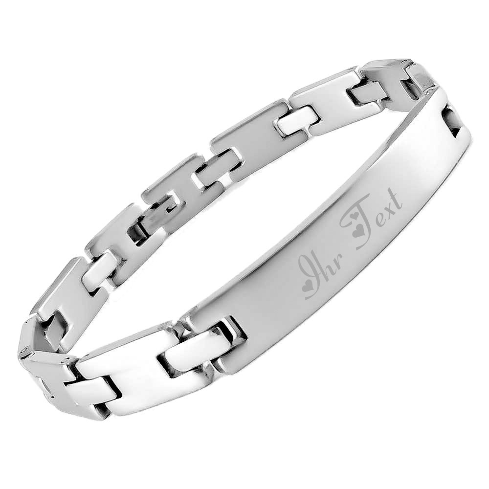 Armband mit Gravur Edelstahl AG 074  - Onlineshop Trendgravur