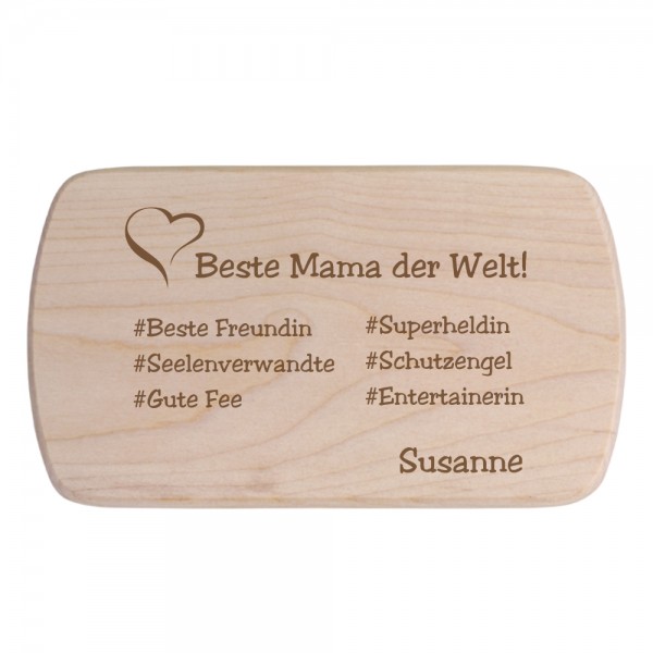 Brotbrett mit Deiner Wunschgravur #Mama
