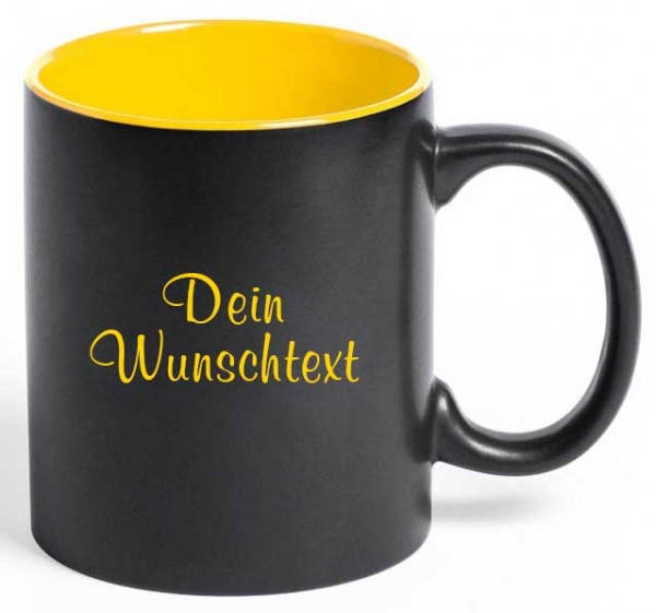 Tasse Dark mit deiner Wunschgravur